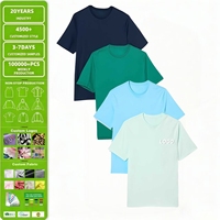 T-shirt décontracté d'été pour homme de haute qualité, col rond, respirant, personnalisable avec logo, en coton, coupe ample, manches courtes