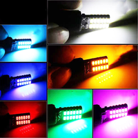 TCYATO T10 LED Luz de Coche W5W 194 194 168 C5W Bombillas Sin Errores Canbus 12V 24SMD 4014 Luces Interiores para Automóviles