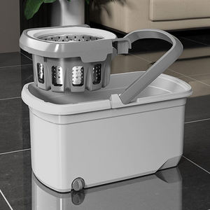 Nouvelle vadrouille à fonction humide et sèche Turbo Easy Wring avec seau d'essorage automatique pour le <span class=keywords><strong>nettoyage</strong></span> et la désinfection des sols durs - Product Image 3