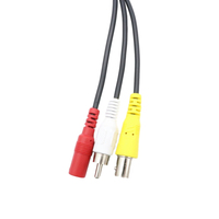 Cable Mini Din a RCA de 4, 8 y 9 Pines, Mini Din AV S-Video a 3 RCA Hembra Coaxial para Computadora Portátil, PC, Monitor de TV, Altavoz, Reproductor de DVD