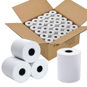 High Bright BPA Free 48gsm Thermal <b>Paper</b> Rolls 80x80mm Super Clear Cash Registger <b>Paper</b> Jumbo Rolls For Supermarket POS Machine - Product Image 4