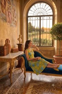 Robe d'été bohème à imprimé floral pour femmes, robe décontractée à volants, tenue tendance pour les vacances, vêtements à la mode pour femmes - Product Image 4