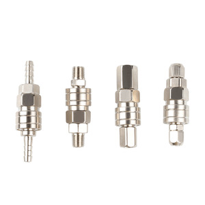 <b>Quick</b> Coupler Metal Air Compressor <b>Connector</b> 1.0 Pressure Resistance For Pneumatic Tools Hoses And Equipment - Product Image 1