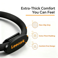 Anillo de Pilates de Fibra de Vidrio LEECORK, Círculo Mágico, Anillo de Fitness Resistente para Entrenamiento en Casa, Gimnasio, Ejercicio, Venta al Por Mayor