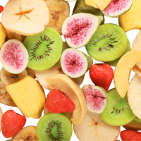 Chips de fruits lyophilisés mélangés VF, fruits déshydratés en vrac, sacs personnalisés, vente en gros, certifiés Halal, prix d'usine