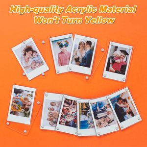 2.36x3.54 inch Acrylic tủ lạnh từ khung cho Fujifilm Instax Mini, hai mặt ảnh tủ lạnh, hình ảnh hiển thị khung - Product Image 6