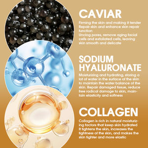 Patchs pour les yeux au collagène sans parabène, logo personnalisé, 60 pièces, à base de plantes, <span class=keywords><strong>anti</strong></span>-poches, <span class=keywords><strong>anti</strong></span>-rides, caviar, acide hyaluronique, glycérine, pour les <span class=keywords><strong>cernes</strong></span> - Product Image 3