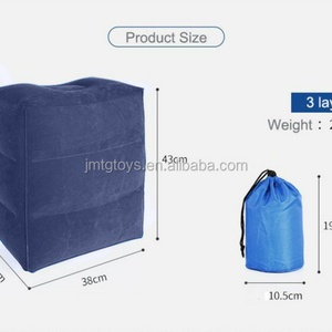 Adjustable Height <b>Inflatable</b> Travel Foot Rest Pillow for Airplanes Cars Buses Trains Office Use for Living Room <b>Sofas</b> - Product Image 5