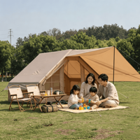 Tenda Kemping Tiup Oxford Fabric 2-in-1 Anti Angin Anti Badai dengan Pompa Elektrik