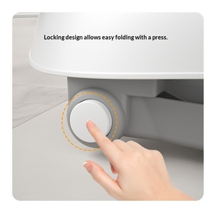 Bañera Grande de Plástico para Bebés Recién Nacidos, Diseño Plegable 6 en 1 con Sensor de Temperatura, para Uso Doméstico, Juego de Bañera para Sentarse y Acostarse - Product Image 4