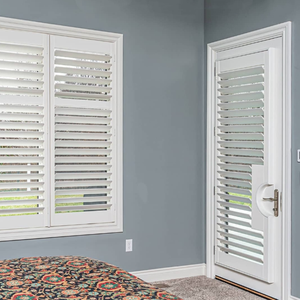 Volets en bois massif sur mesure, design moderne, volets en bois de tilleul, volets en bois de paulownia, volets en bois bon marché - Product Image 2