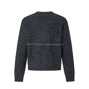 Pull en maille neutre tendance urbaine Advanced Sense, style décontracté et ample, design Old Money, cardigan boutonné pour homme - Product Image 2