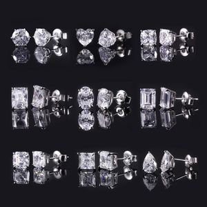 Boucles d'oreilles en or 14K 18K personnalisées à 3 griffes avec diamants de laboratoire certifiés IGI de 0,5 carat, 1 carat, 2 carats, 3 carats pour femmes et hommes - Product Image 4