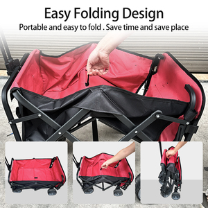 Customize Logo EC22 240L Remote Control Foldable Electric Wagon Cart 2000MAH 16.8V Camping &amp; Shopping <strong>Trolley</strong> with Storage Tools - Product Image 3
