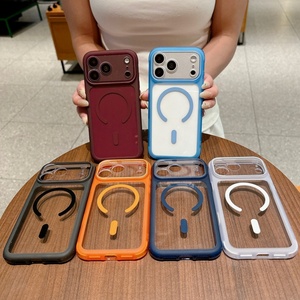 เคสโทรศัพท์ใสแม่เหล็กแฟชั่นสำหรับ iPhone 18 14 15 16 17 Pro Max พร้อมปุ่มสัมผัส AI ป้องกันการกระแทกทั้งสี่มุม - Product Image 2