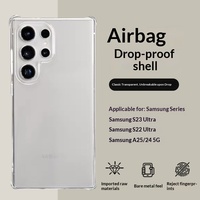Étui souple transparent antichoc en TPU à couverture intégrale pour Samsung S26 Ultra A25 A34 A36 A55 M54 S24 FE S25 FE S26 FE