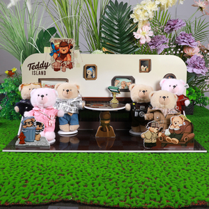 Décor <span class=keywords><strong>de</strong></span> Classe Assorti à l'Uniforme Scolaire Style Collège avec Ours en Peluche comme Cadeaux pour le Démarrage des Classes - Product Image 3
