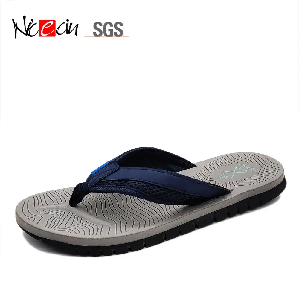 Nicecin 2022 Newest Popular Simple stylish and comfortable blue ribbon mode base slipper flip flops for men