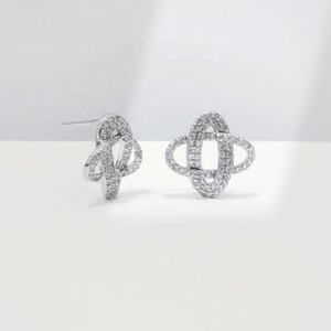Pendientes de plata de ley 925 personalizados con cruz para niños, a la moda, al por mayor, 2026, baratos, elegantes, con circonita, para sublimación, para mujer - Product Image 1