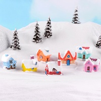 Creative Micro Paysage Style Européen Maison De Noël 3D Miniature Décoration De Jardinage