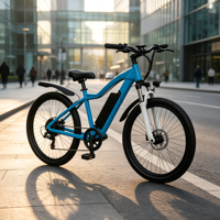 Vélo de ville électrique de loisirs en alliage d'aluminium 6061 haute résistance, 7 vitesses, autonomie 30 km, disque denté en alliage d'aluminium 48T