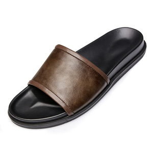 Sandales d'été pour hommes en cuir, style coréen, antidérapantes, personnalisées, pour la plage et les activités de plein air - Product Image 5