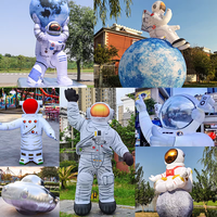 Modèle de fusée spatiale gonflable personnalisé 2026 avec lumières LED pour publicité et jouet