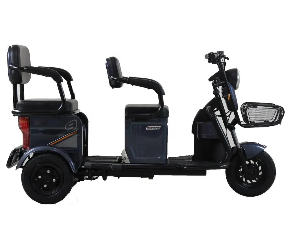 Tricycle électrique de haute qualité pour adultes, 650W, 48v/60v, 10 pouces, nouveau Design, bagages, stocks en chine