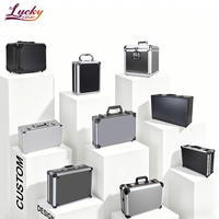 Boîte à outils portable entièrement personnalisée, étanche, en aluminium, avec insert en EVA, résistante à la poussière, antichoc, OEM/ODM disponible, garantie de 3 ans