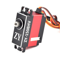 Servomoteur numérique sans noyau professionnel ZY-1508HV, couple de 15 kg, boîtier CNC, IP56, résistant aux éclaboussures, pour pièces de modèles RC haute performance