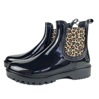 Bottes Wellington tendance pour femme, en PVC imperméable, imprimé artistique Chelsea, doublure en peau de mouton, pour la chasse, l'hiver, l'extérieur et le jardinage