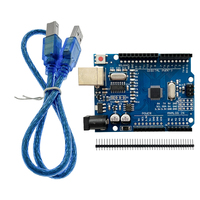Kit de démarrage pour la robotique IoT, le codage, livraison rapide, comprend pour UNO R3 CH340G, plaque d'expérimentation, LED, compatible STEM pour l'éducation