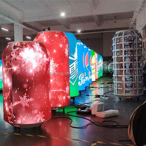 Ukuran OEM kreatif dapat berbentuk fleksibel layar tampilan penuh warna tampilan Video dinding melengkung alat penanda <span class=keywords><strong>Promo</strong></span> acara ritel - Product Image 2