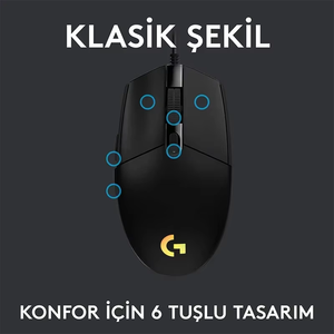Souris Logitech G102 100% originale, souris de jeu filaire USB, 8000 DPI, effet optique arc-en-ciel, écran pour PC/Mac, ordinateur portable - Product Image 5