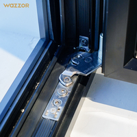 Ventanas Francesas de Aluminio Impermeables con Aislamiento Acústico y Térmico para Decoración Exterior de Casas y Villas, Personalizables, Gran Venta Wazzor
