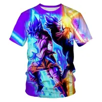 Men's Anime Goku Double-sided Printed T-shirts