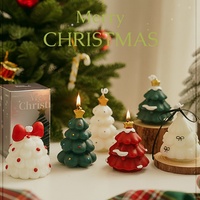 Bougie parfumée pour arbre de Noël, bougie aromathérapeutique pour cadeau de Noël, ambiance festive, souvenir et décoration de fête