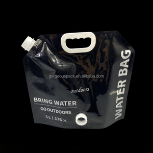 Bolsa de succión personalizada Doypack de 2l 3l de gran capacidad con boquilla y asa, bolsas con boquilla vertical para envasado de agua para cristales de coche - Product Image 2