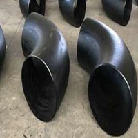 Coudière à souder en acier au carbone LTCS A420 GR.WPL6 B16.9, 90 degrés, LR SR, surface peinte, certifiée EN10204, noir/laqué, certifiée UT 1