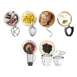 Planetaria 1200W (7Lt) SERIE CHEF Kvl85124Si Titanium Baker Xl Argent 0W20011385 - Product Image 4