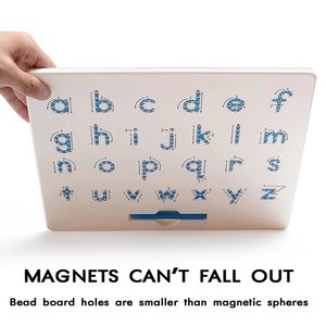 Papan Tulis Huruf Plastik ABC 26 untuk Anak-Anak, Papan Gambar Magnetik yang Dapat Dihapus, Magpad - Product Image 4