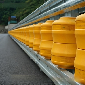 Rolling <b>Safety</b> Barrier Road <b>Safety</b> Guardrail Roller Barriers EVA Guardrail Barrier Anti Crash Guardrail Traffic - Product Image 1
