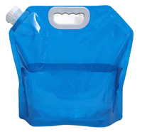 Sac à eau réutilisable personnalisé avec bec verseur 1L 2L 3L 5L 10L Pochette liquide pliable portable