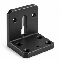 Services de fraisage CNC de précision sur mesure pour support de capteur en aluminium 6061-T6, plaque de base fixe en forme de L pour caméra
