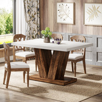 Table à manger carrée en bois, style chinois classique, multifonctionnelle, 4 places, pour restaurant et usage domestique
