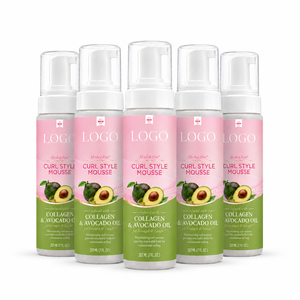 Wholesale Alcohol Free Curl Style Mousse Volumizing Hair Styling <b>Foam</b> With Collagen Avocado Oil <b>For</b> Curls 207ml - Product Image 1