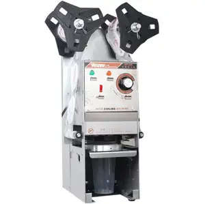 Commercial beverage milk tea sealing machine Plastic paper cup dual-purpose cup sealing Soymilk beverage automatic sealer