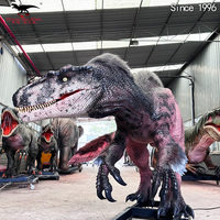 Modèle de dinosaure IA Jurassic - Matériau silicone - Attraction de parc à thème pour enfants à monnayeur