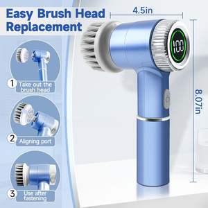 Wholesale Kitchen Dishwashing <b>Brush</b> Sink <b>Cleaner</b> Bathroom Bathtub Clean <b>Brush</b> Spin <b>Electric</b> Scrubber <b>Electric</b> Cleaning <b>Brush</b> - Product Image 2