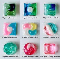 Capsules de lessive liquide écologiques tout-en-un personnalisables, dosettes de gel pour vêtements jetables, 80%+ d'ingrédients actifs